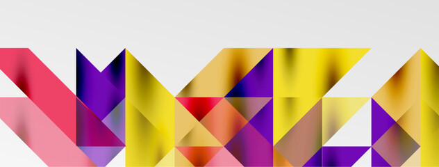 Tech minimal overlapping triangle shapes elements geometric graphic pattern