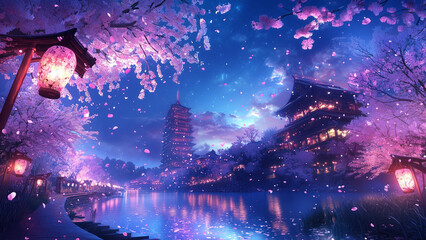 Naklejka premium 桜