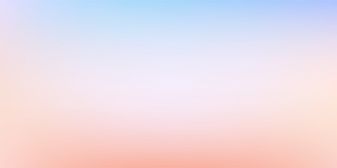 Smooth and blurry colorful gradient mesh background. Modern bright rainbow colors. Easy editable soft colored vector banner template.
