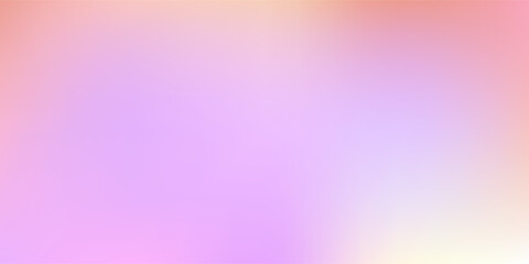Smooth and blurry colorful gradient mesh background. Modern bright rainbow colors. Easy editable soft colored vector banner template.