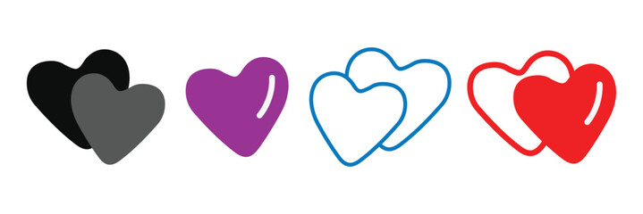 Heart line simple icon, outline vector sign, linear style pictogram isolated on white. Love, favorite symbol, logo illustration.