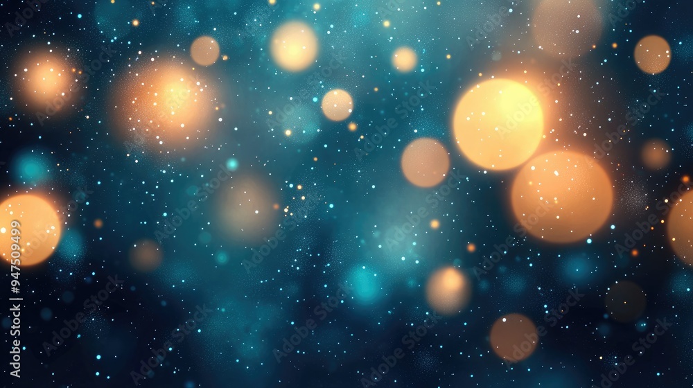 Poster abstract bokeh background with sparkling lights