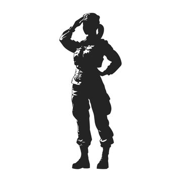 recommend clip art: Veterans Army Saluting Vector Silhouettes Soldier silhouettes collection for Veterans Darin
