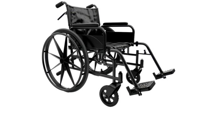 Wheelchair isolated on white background