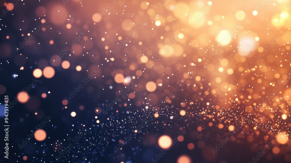 Poster abstract bokeh background with sparkling lights