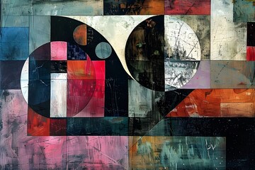 Abstract Geometric Artwork.