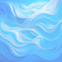 Fototapeta premium 穏やかな波をパステル調で表現する壁紙