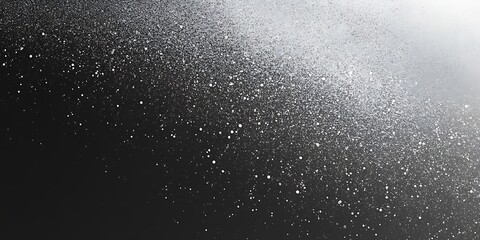 Obraz premium Dark black white grainy background, noise texture grunge gradient whit whith space 