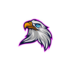 Eagle Head Mascot Logo Vector