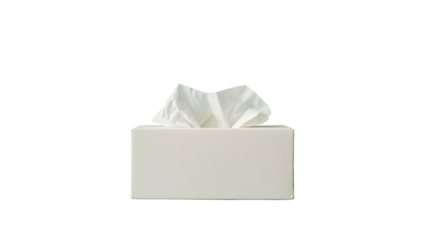 Tissue box isolated on white background