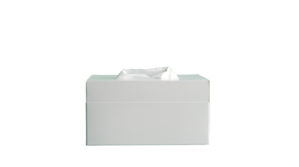 Tissue box isolated on white background 