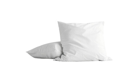 Sleep white pillow isolated on white background 
