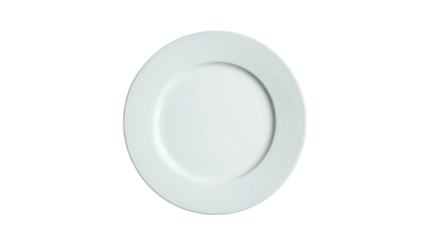 White plate isolated on white background