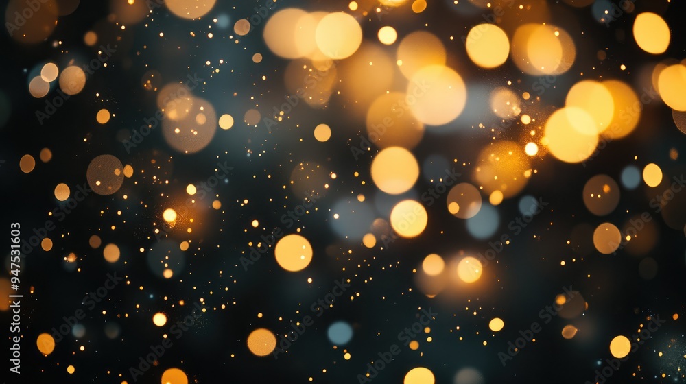 Aufkleber abstract bokeh background with sparkling lights
