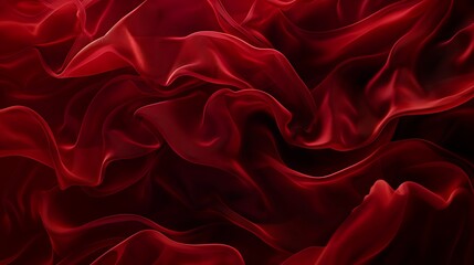 Obraz premium Red Satin Drapery