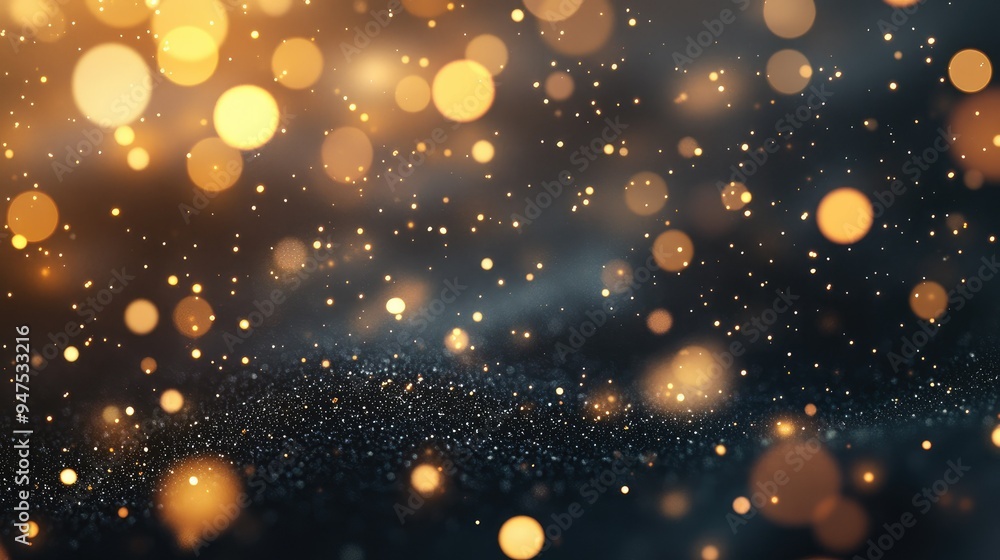 Aufkleber abstract bokeh background with sparkling lights