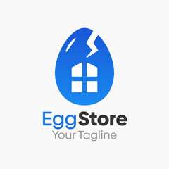 Egg Store Logo Design Template. Good for Business, Agency, Community and Organization