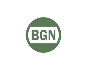 BGN Logo design vector template. BGN