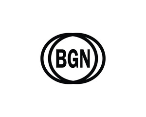 BGN Logo design vector template. BGN