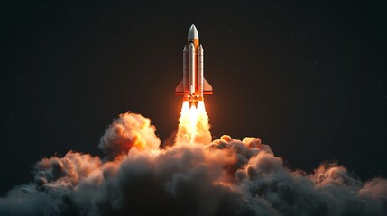 Rocket Launch Into The Cosmos