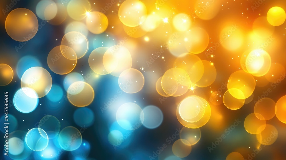 Aufkleber abstract bokeh background with sparkling lights