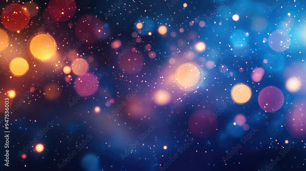 Aufkleber abstract bokeh background with sparkling lights