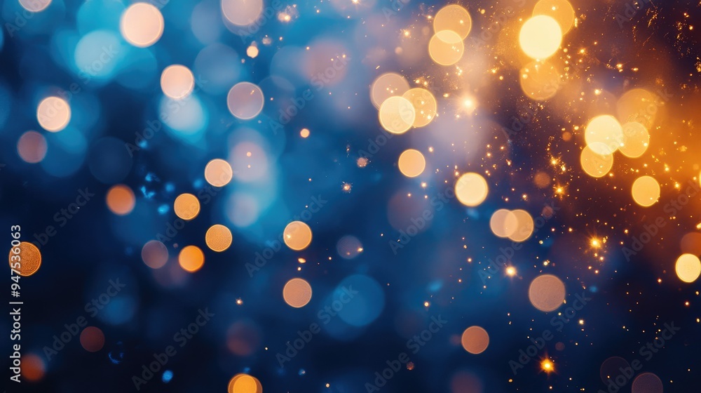 Aufkleber abstract bokeh background with sparkling lights