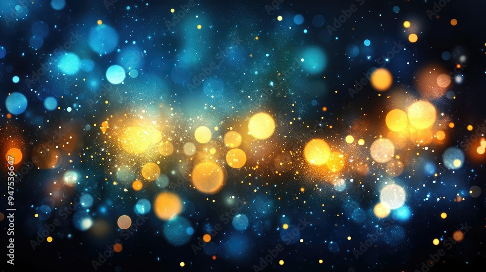 Aufkleber abstract bokeh background with sparkling lights