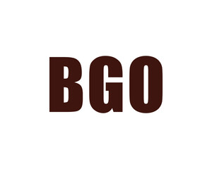 BGO logo design vector template. BGO