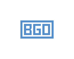 BGO logo design vector template. BGO
