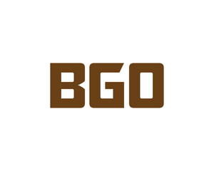 BGO logo design vector template. BGO