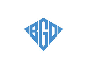 BGO logo design vector template. BGO