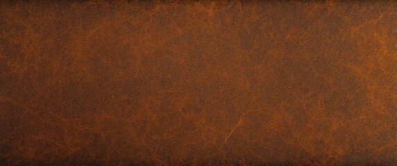 Close-up of Brown Leather Texture with Fine Veining