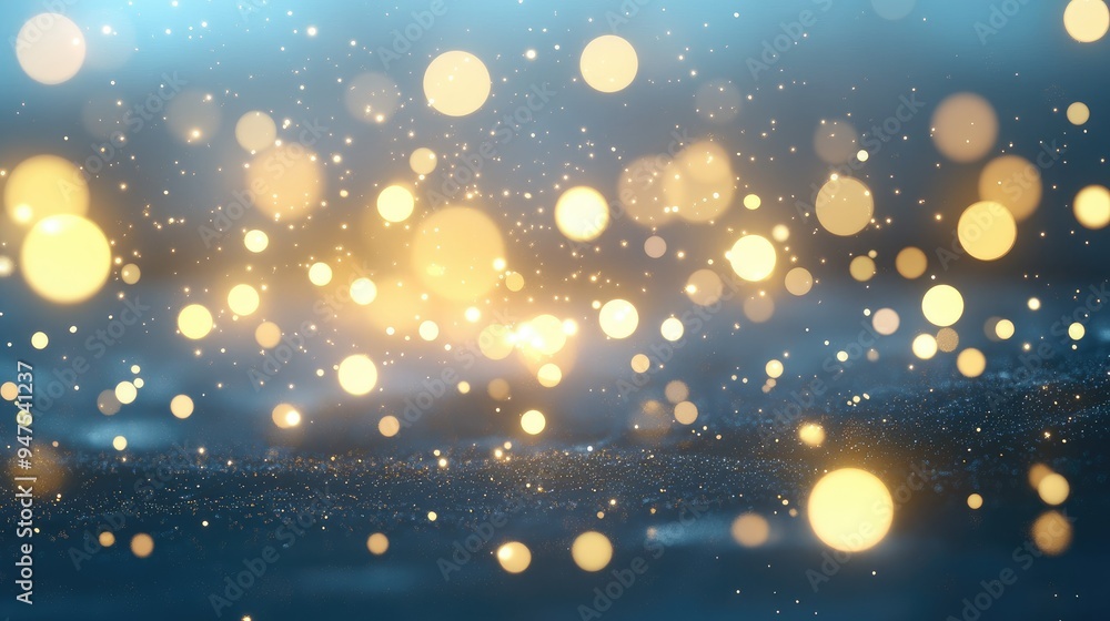 Aufkleber abstract bokeh background with sparkling lights