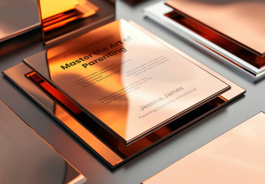 Glass Award Mockup With Generative AI