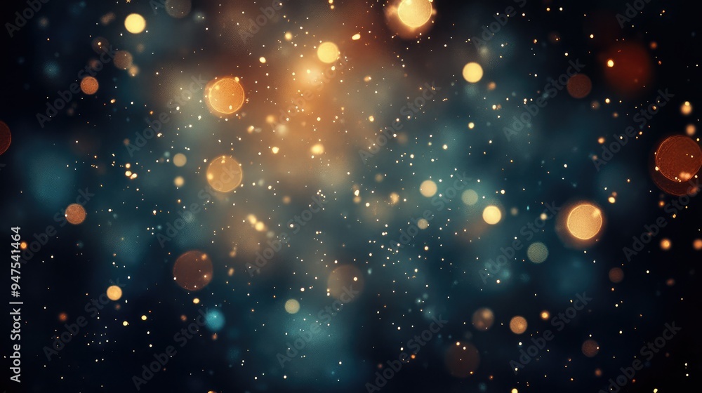 Aufkleber abstract bokeh background with sparkling lights