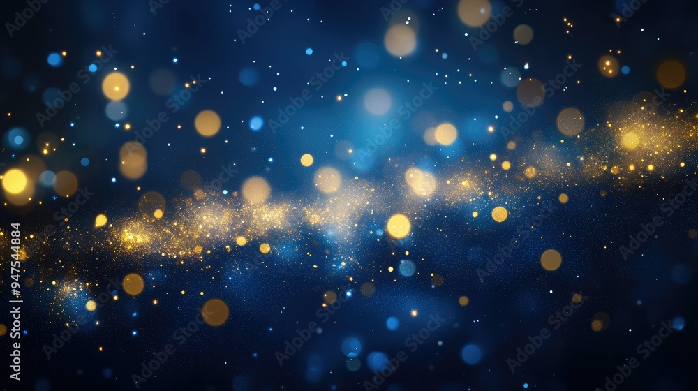 Aufkleber abstract bokeh background with sparkling lights