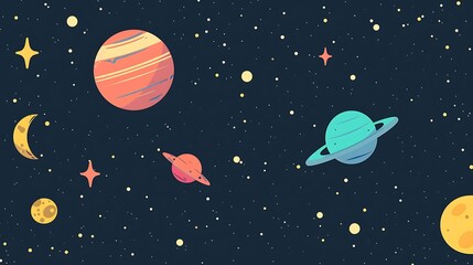 Night Sky with Stars