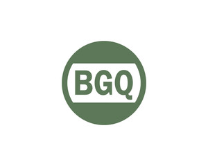 BGQ logo design vector template. BGQ