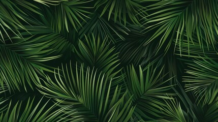 Tropical Palm Leaf Background