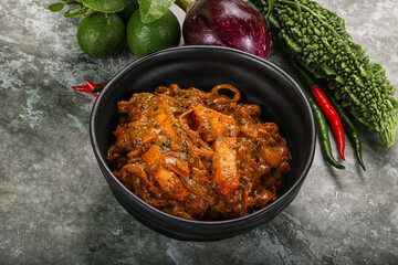 Indian cuisine - homemade mutter paneer