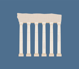 Fototapeta premium Temple of Jupiter in Baalbek, Lebanon, which was built by the Romans.