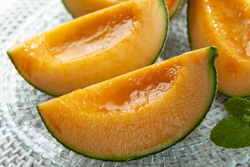 甘くて美味しい赤肉のメロン