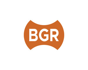 BGR logo design vector template BGR