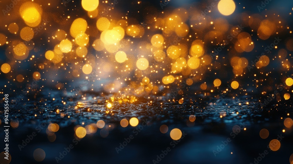 Aufkleber abstract bokeh background with sparkling lights