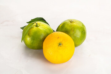 Fresh ripe sweet juicy mandarins