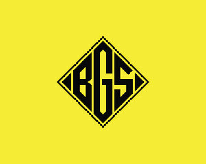 BGS logo design vector template. BGS