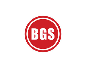 BGS logo design vector template. BGS