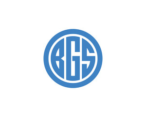BGS logo design vector template. BGS