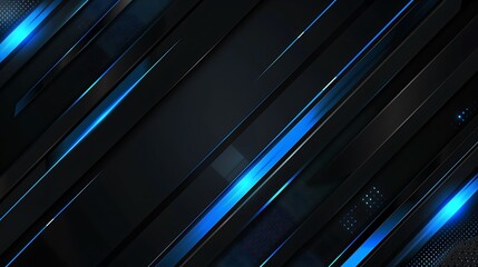 Abstract Blue and Black Graphic Design